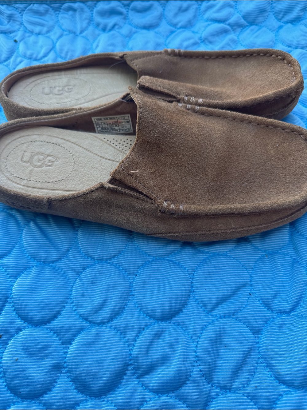 UGG Chestnut Brown Suede Women's Slip-On Moccasins